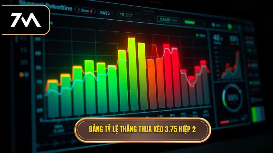 Bảng phân tích tỷ lệ thắng thua kèo 3.75 hiệp 2
