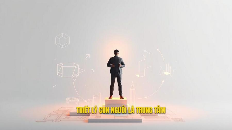 Triết lý cốt lõi: Con người đứng trên sơ đồ